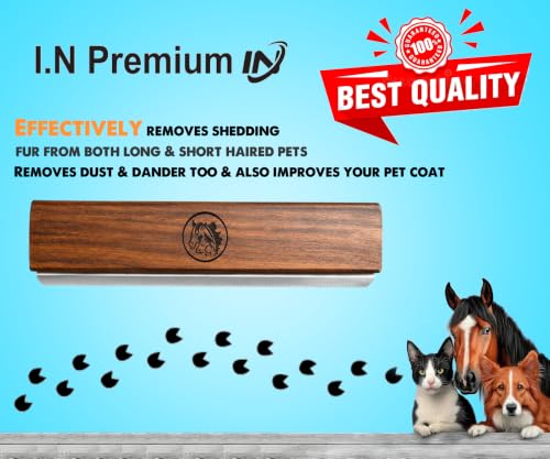 Original Deshedding Grooming Tools for Horse & large shedding Dogs Horse Deshedder Professional Pet Groomer Deshedding Dog Brush Remove undercoat 95 Percent of Lose Hair Fur&Dirt (8 inch) - size: 8 Inch