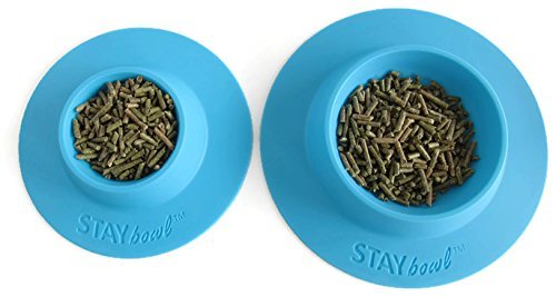 Tip-Proof Bowl for Guinea Pigs and Other Small Pets - Sky Blue - Large 3/4 Cup Size New (Pack of 2) - size: Large (Pack of 2)