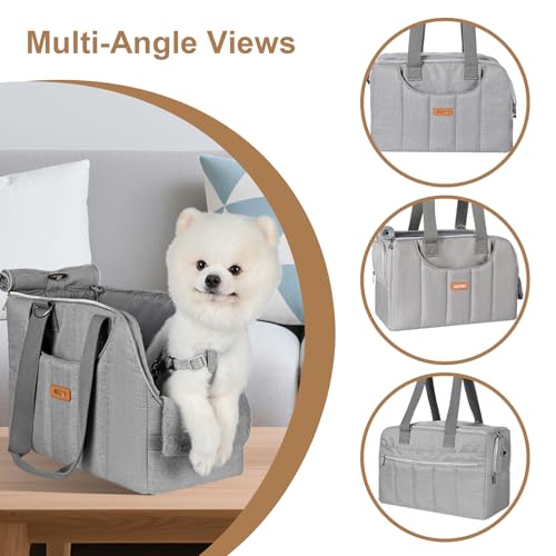 Dog Purse Carrier for Small Dogs Cats Rabbits Up to 12lbs, Lightweight Pet Sling Carriers with Crossbody Strap, Portable Puppy Soft Sided Tote Bag Carrier for Vet,Hiking,Travel Gray - color: Grey