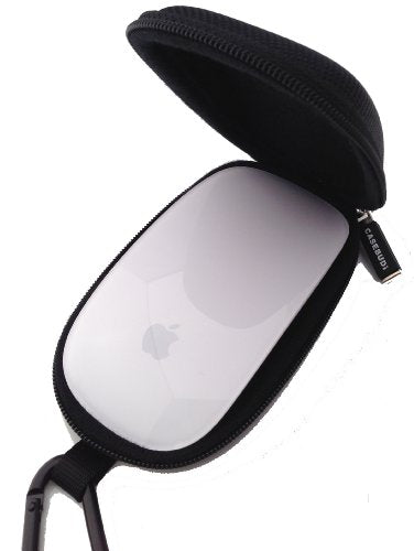 Tough Travel Carrying Case for Apple Magic Mouse 1 and 2 | Hard Shell Ballistic Nylon (Black)