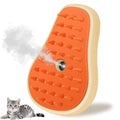 Cat Steam Brush, 3 in 1 Cat Steamy Brush, Silicone Massage Grooming Comb, Pet Hair Cleaning Misting Comb for Kittens(Avocado White) - color: Avocado White