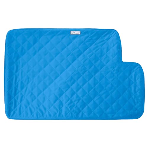 Paw Inspired Fitted Fleece Top Pan Liner for Critter Nation Cage, Blue | Tray Cover with Notch for Ferret Nation/Critter Nation Cage, For Ferrets, Rats, Chinchillas, Hedgehogs, Small Animals, Pets - color: Blue, size: Top Pan Liner