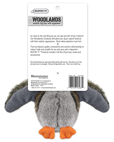 Ruffin' It Woodlands Mallard Stuffed Plush Dog Toy, Small - size: Small, style: Mallard Duck