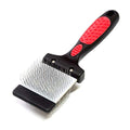 Ryan's Pet Supplies Paw Brothers Double Sided Soft Flex Slicker Brush, Professional Grade, Angled Stainless Steel Pins, Comfort Grip, Flexible Head, Small, 2 in. x 2.5 in. - size: Small