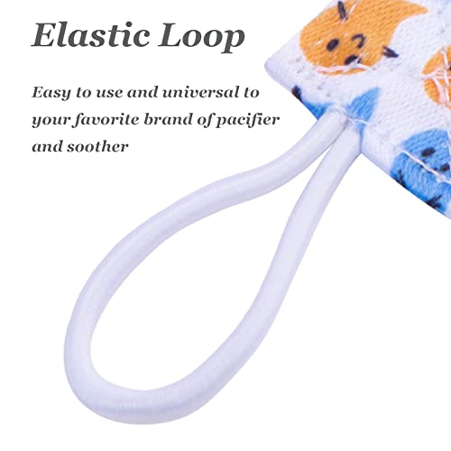 babygoal Halloween Pacifier Clips, 6 Pack Binky Paci Holder Leashes Fits for Most Baby Pacifiers and Binkies - color: bat,spider,skull