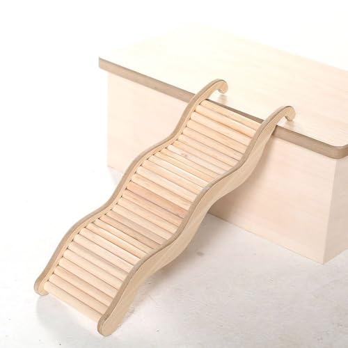 Hamster Wave Climbing Ladder, Multifunctional Interactive Small Animals Stairs Bridge Cage Decoration(27x8.5cm) - color: 27x8.5cm