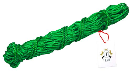 T TEKE 2 pcs Classic Slow hay Feeder hay nets, 40" Length with 2" Holes, Horse Supplies hay Bags for Horses, Goat Feed - color: Green, size: pack of 2 pcs