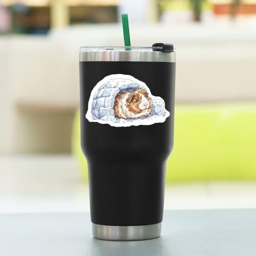 100 PCS Guinea Pig Stickers Pack – Waterproof Guinea Pig Decals for Water Bottles, Laptops, Phones, Notebook, Cars – Cool Vibrant Graphics for Guinea Pigs Enthusiast - color: Guinea Pig