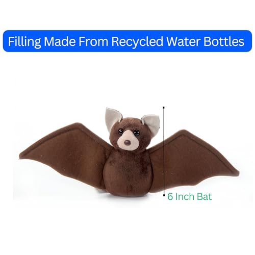The Petting Zoo Bat Stuffed Animal Plushie, Gifts for Kids, Wild Onez Babiez Wildlife Animals, Bat Plush Toy 6 Inches - color: Bat