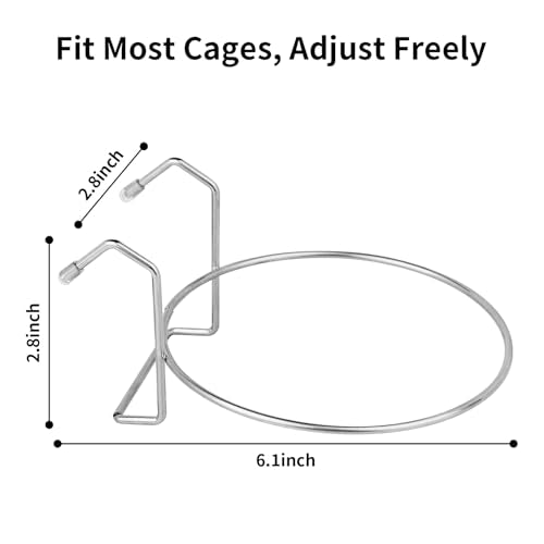 Fri4Free 2PCS 8oz Stainless Steel Hanging Kennel Water Bowls | Easy to Use, No Spill, Fits Small Crate Kennel Cage Catio, For Dogs Puppies Cats Small Pet, Food & Water Feeding Holder - size: 8.0oz