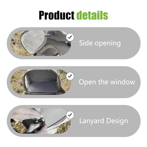 WEVONIGU Expandable Small Animal Backpack Carrier with Clear Bubble Window Large Space Travel Cage for Hedgehog Rat Parrot,Bearded Dragon,Sugar Glider,Airline Approved (Grey, Carrier) - color: Grey, size: 8.0"L x 7.0"W x 5.0"H