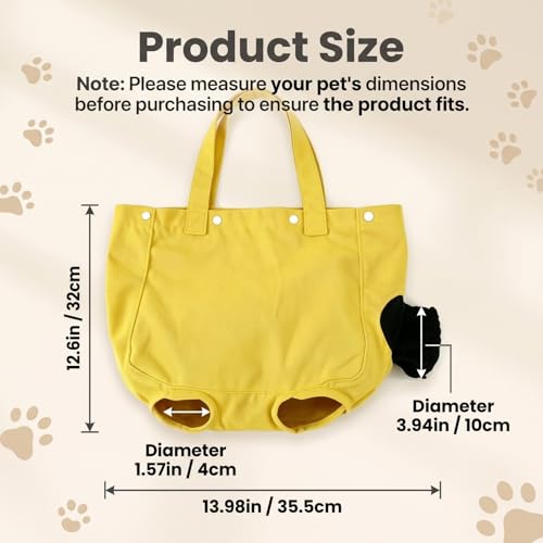 Cat Carrier Bag, Soft Pet Canvas Shoulder Carrying Pouch Hand Free Kitten Backpack with Holes for 5-11 lbs Small Dogs, Cats, and Pets Outdoor Travel, Yellow - color: Yellow