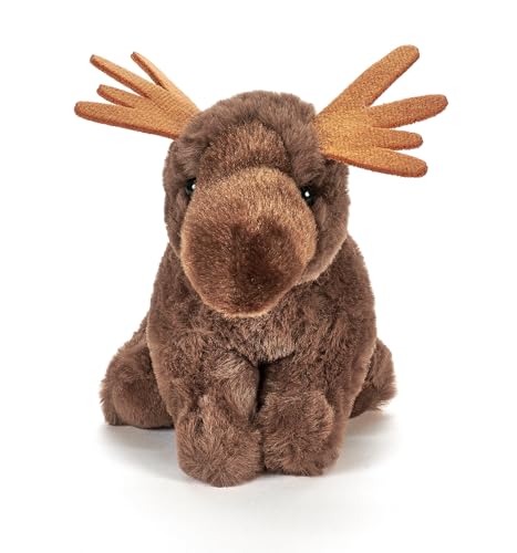 The Petting Zoo Moose Stuffed Animal Plushie, Gifts for Kids, Wild Onez Babiez Wildlife Animals, Moose Plush Toy 6 inches - color: Moose