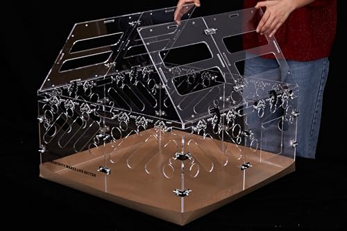 2X2 feet Acrylic Guinea Pig Cages Lid DIY Acrylic Panels with Installation Accessories - color: 2×2ft Lid