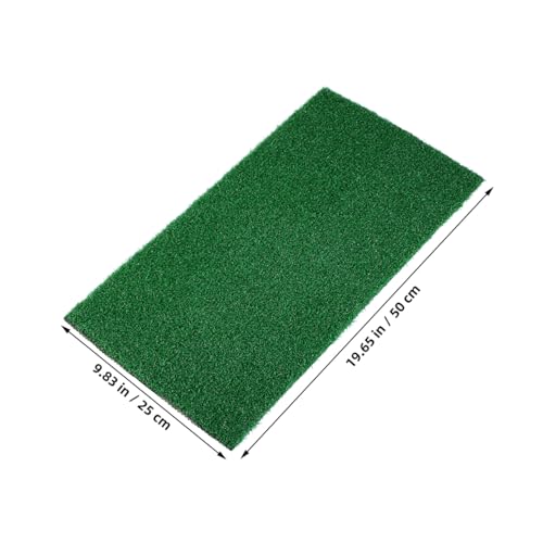 BESPORTBLE Turtle Basking Platform Turf - Reptile Carpet Artificial Grass Mat for Fish Tank Decoration, Simulated Turtle Turf Green Grass Carpet for Climbing and Basking, Aquarium Decor 19.7X9.8 Inch