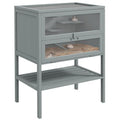 PawHut 3-Tier Wooden Hamster Cage Mice and Rat Cage Gray | Small Animals Hutch, Openable Top, Storage Shelf - color: Gray