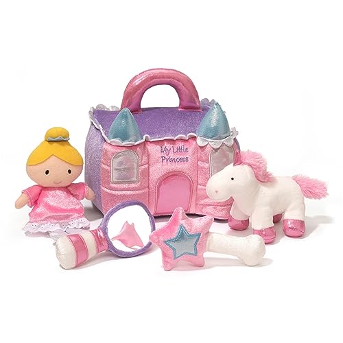 GUND Baby Princess Castle 5-Piece Sensory Plush Toy Playset for Babies - style: Princess Castle