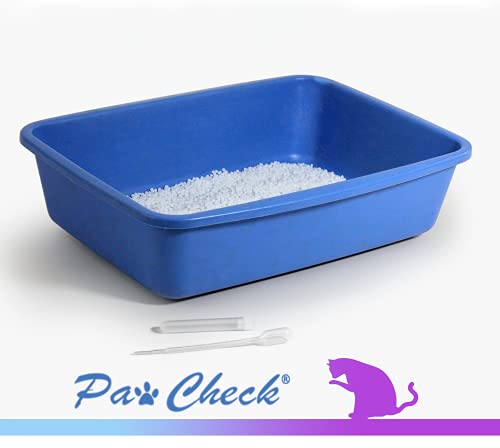 PawCheck Cat Litter for Urine Collection - Reusable and Non-Absorbent Cat Urine Collection Home Kit Intended to Monitor Cat Health - size: 4 Piece Set