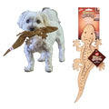SPOT Skinneeez Leather Lizard – 15" Stuffing-Free Dog Toy with Real Leather & 2 Squeakers, Chew & Toss Toy for Small & Medium Dogs, Best for Light to Moderate Chewers - size: 15 Inch