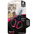 Cat Nail Clippers by Pet Republique – Professional Stainless-Steel Nail Clipper for Cats, Kittens, Hamster, Rabbits, Birds, & Small Breed Animals Claw Trimmer (Black+Pink) - color: Black & Pink