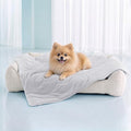Luciphia Cooling Dog Blanket, Q-MAX>0.5 Pet Throw for Couch, Crate & Bed | Cools on contact—no power needed. Soft, breathable, gentle on sensitive skin; dog & cat cooling throw, Light Grey,25x35 - color: Light Grey, size: 25x35 inches