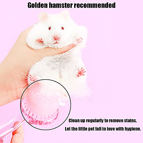 2Pcs Hamster Brush and Comb, fit Guinea Pig, Ferrets, Rats, Bunny - color: Pink