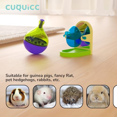 Rat Enrichment and Sniffing Toy set , Interactive Toys for Rat Guinea Pig Rabbit and Small Animal, Rats Puzzle Foraging ToyTreat Dispensing Slow Toy for Rat cage Accessories. One set contains 2 toys