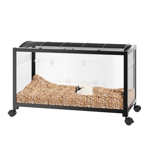 Garvee Large Hamster Cage, Guinea Pig Cage with Wheels, Pet Rat Cage, Stackable Chew Proof Metal Small Animal Habitat for Chinchillas, Hedgehog, Syrian, Gerbil