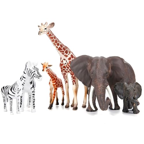 14PCS Realistic Safari Animal Toys with Wild Jungle Figurines for Toddlers