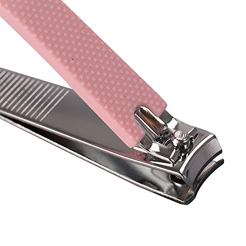 Rocutus 2pcs/Set Nail Clippers Set Portable Nail Scissors Toenail Clippers Nail Clippers,Adult Pedicure Nail Clippers,Fingernail Clippers Household Foot Manicure Scissors Manicure Tools (Pink) - color: Pink