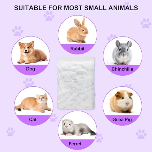 50 Pcs Disposable Cage Liners Clear Plastic Rabbit Cage Liner Bag Elastic Small Animal Toilet Film for Bunny Hamster Totoro Hedgehog Guinea Pig and Small Animals