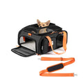 pidipiti 17x13x8 Soft-Sided pet Carrier,for 1 Extra-Small Dog/Small cat | top Expandable,TSA Approved,for Frontier Allegiant Breeze Airlines ,with 2 pockets,zipper lock,leakproof,good Visibility - size: 17.0"L x 13.0"W x 8.0"H