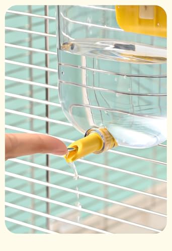 Bird Water Bottle 330ml Automatic Leak Proof Drinking Dispenser for Cage | External Cage Waterer Large Capacity for Parakeet Cockatiel Budgie Finch Lovebird –– Easy Clean