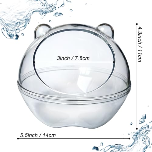 Hamster Bathtub,Hamster Bathroom,Sand Bath Container,Hamster Toilet and Sandbox Dust Bathtub,Hamster Bed,Sand Bath Box for Hamster Cage Accessories (L 5.5x5.5x4.3 inch) - size: L 5.5x5.5x4.3 inch