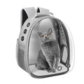 Cat Carrier Backpack, Pet Carrier Backpack Front Pack for Small Medium Cat Puppy Dog Carrier Backpack Bag Space Capsule, Airline-Approved Pet Carrier for Travel Hiking Walking Camping (Grey) - color: Grey