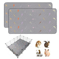 2Pcs Guinea Pig Cage Liners,Guinea Pig Fleece Cage Liners36''X48'' Super Absorbent Washable Pee Pads Reusable for Rabbit Hamster Chinchilla - size: 12 In 3x4(36" x 48") 2Pack