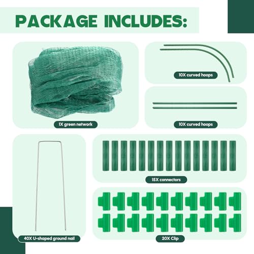 Yalikop Large Chicken Tunnel Coop Run, 157 × 31.5 x 25.5 Inch, Easy to Install Green Yard Poultry Tunnel for Outdoor Yard, Ideal for Chickens, Ducks, Rabbits, and Small Animals