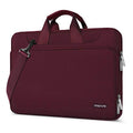 MOSISO 360 Protective Laptop Bag 15.6 inch, 15-16 inch Computer Bag | Compatible with MacBook Air 15 inch/Pro 16 inch, HP,Dell,Lenovo,Asus, Laptop Carrying Case with Strap&Handl, Wine Red - color: Wine Red, size: 16 inch