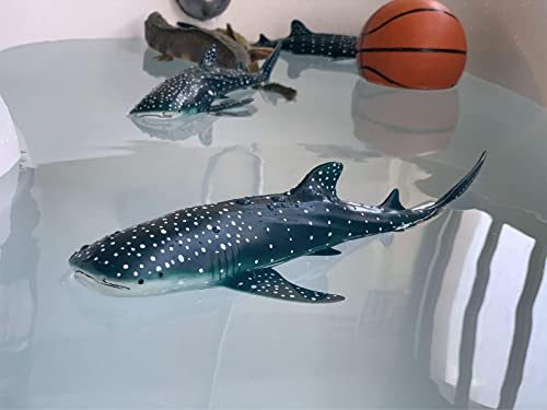 Gemini&Genius Sea Animal Great White Shark & Whale Shark Action Figures Set | Soft Rubber Ocean Sea Animal Marine Animal Model Toys for Kids Swimming, Beach, Bath, Role Playing - color: Great White Shark and Whale Shark