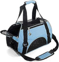 ZaneSun Cat Carrier,Soft-Sided Pet Travel Carrier for Cats,Dogs Puppy Comfort Portable Foldable Pet Bag Airline Approved (Small Blue) - color: Small-Blue
