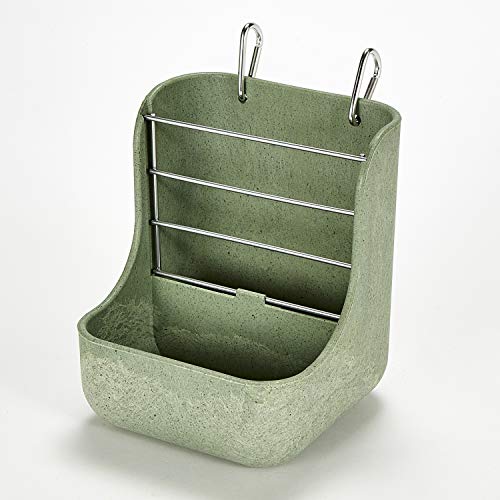 Kaytee Hay & Food Bin Feeder With Quick Locks For Pet Rabbits, Chinchillas, Guinea Pigs and Other Small Animals - size: 5.75 inches x 6 inches x 7 inches (Pack of 1)