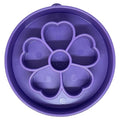 SodaPup Flower Design Enrichment Bowl – Durable Slow Feeder Bowl Made in USA from Non-Toxic, Pet-Safe, Food Safe Material for Mental Stimulation, Slowing Down Eating, Healthy Digestion, & More - color: Purple Flower Ebowl
