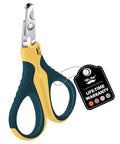 Mr. Pen- Cat Nail Clipper, Stainless Steel | Professional Sharp Cat Claw Trimmer for Small and Medium Cats, Pet Nail Clipper with Sturdy Non Slip Handle - color: Yellow/Dark Teal