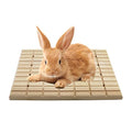 Litewoo Rabbit Scratch Board Claws and Teeth Care Chew Toys Bunny Wood Pad | Natural wood, antiskid & edible, rabbit scratch board for digging/chewing, for chinchilla/guinea pig, 10.63"x7.87"x0.6" - color: A 10.63x7.87 inch
