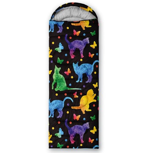AILONEN Cartoon Car Sleeping Bags,Lightweight & Waterproof,3 Season Warm & Cool Weather,Cute Stars Printed Vehicles Transportation Sleeping Bags for Boys,Kids,Adults Travelling,Outdoors - color: Wolf1