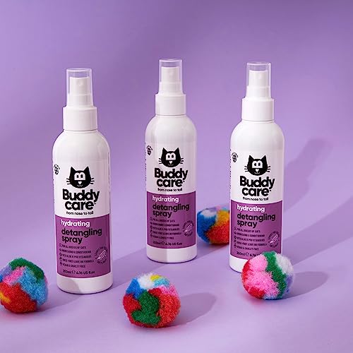 Buddycare Detangling Spray for Cats - Effective Cat Matted Fur Remover and Detangle Spray to Promote a Healthy Coat, Easily Removes Matted Hair for a Smooth and Shiny Coat