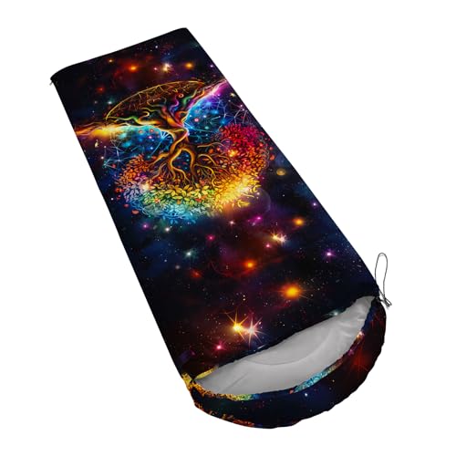 AILONEN Mermaid Scales Print Camping Sleeping Bag,Lightweight & Waterproof,3 Season Warm & Cool Weather,Portable Bags for Girls Women Travelling,Outdoors - color: S115