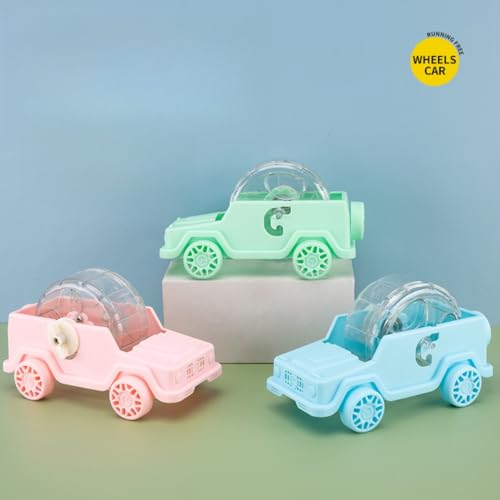 Hamster Running Wheel Car Shape Running Wheel Hamster Exercise Plastic Running Wheel (Blue,L) - color: Blue, size: L