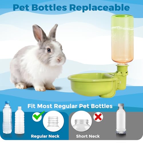 VANNON Gravity Pet Water Bowl, 16oz Anti-Splash Dispenser, Gradient Green | Anti-splash gravity water bowl with a floating disk helps reduce spills while keeping water cleaner for everyday hydration. - color: E-Gradient Green, size: 16oz