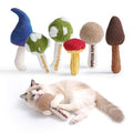 5 Pack Catnip Toys, Cat Toys with Catnip & Silvervine, Colorful Mushroom Kitten Teething & Cat Chew Toys with Different Textures, Funny Cat Kicking Toys for Indoor Cats - color: Mushroom